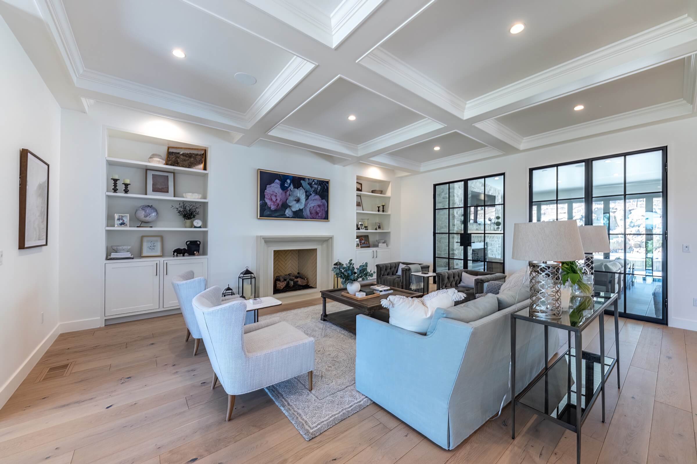 Contemporary living room in St. James Village