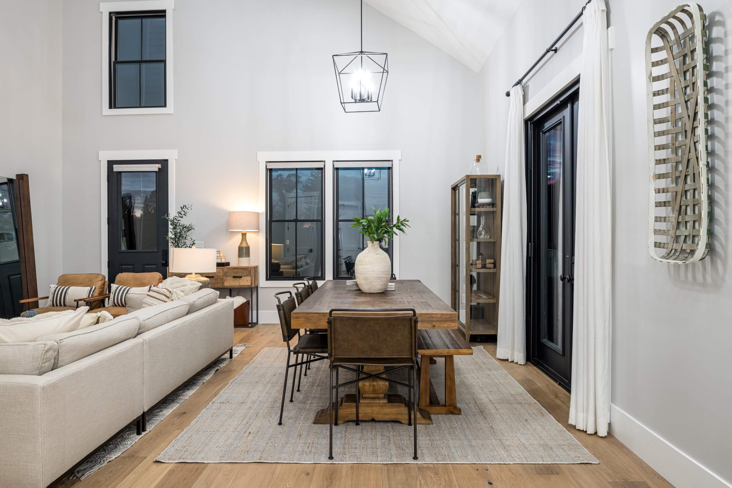 Farmhouse great room design from FiveWest