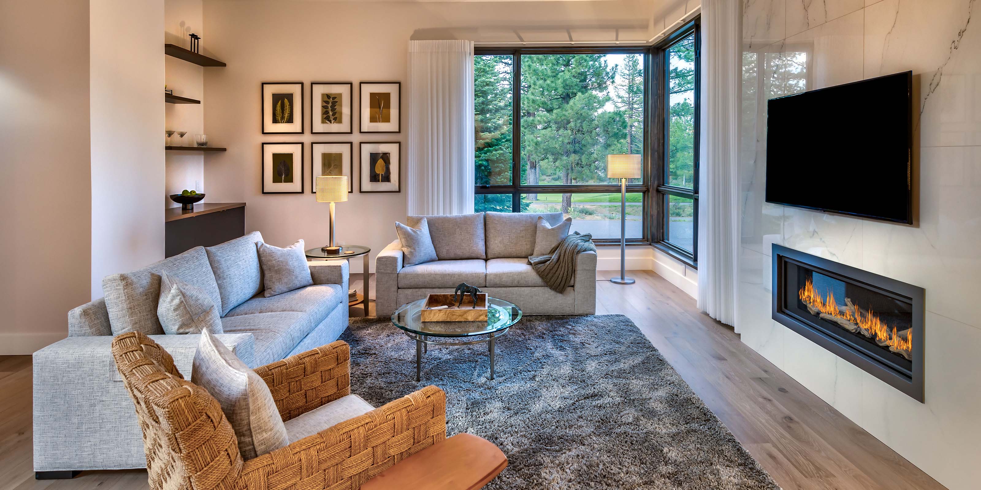 Mountain modern living room from FiveWest