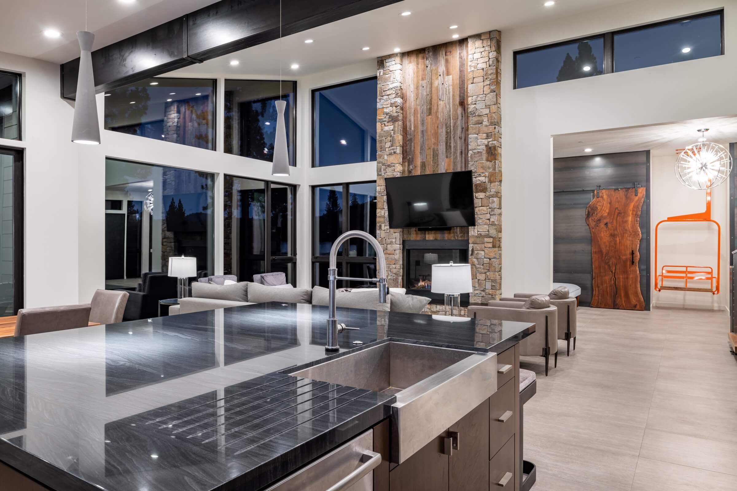 Industrial kitchen design in Schaffer's Mill