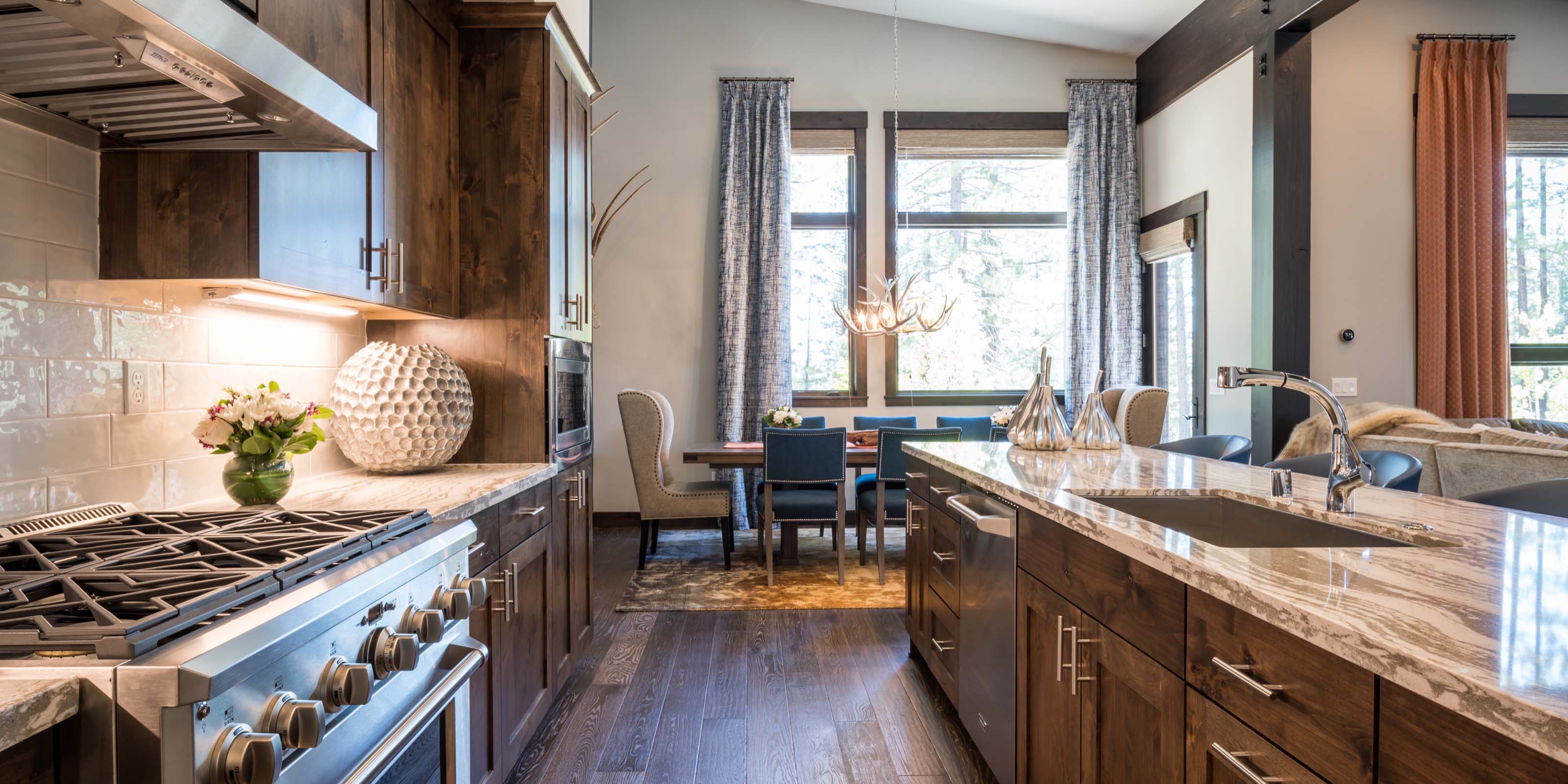 Mountain modern kitchen in Truckee, CA