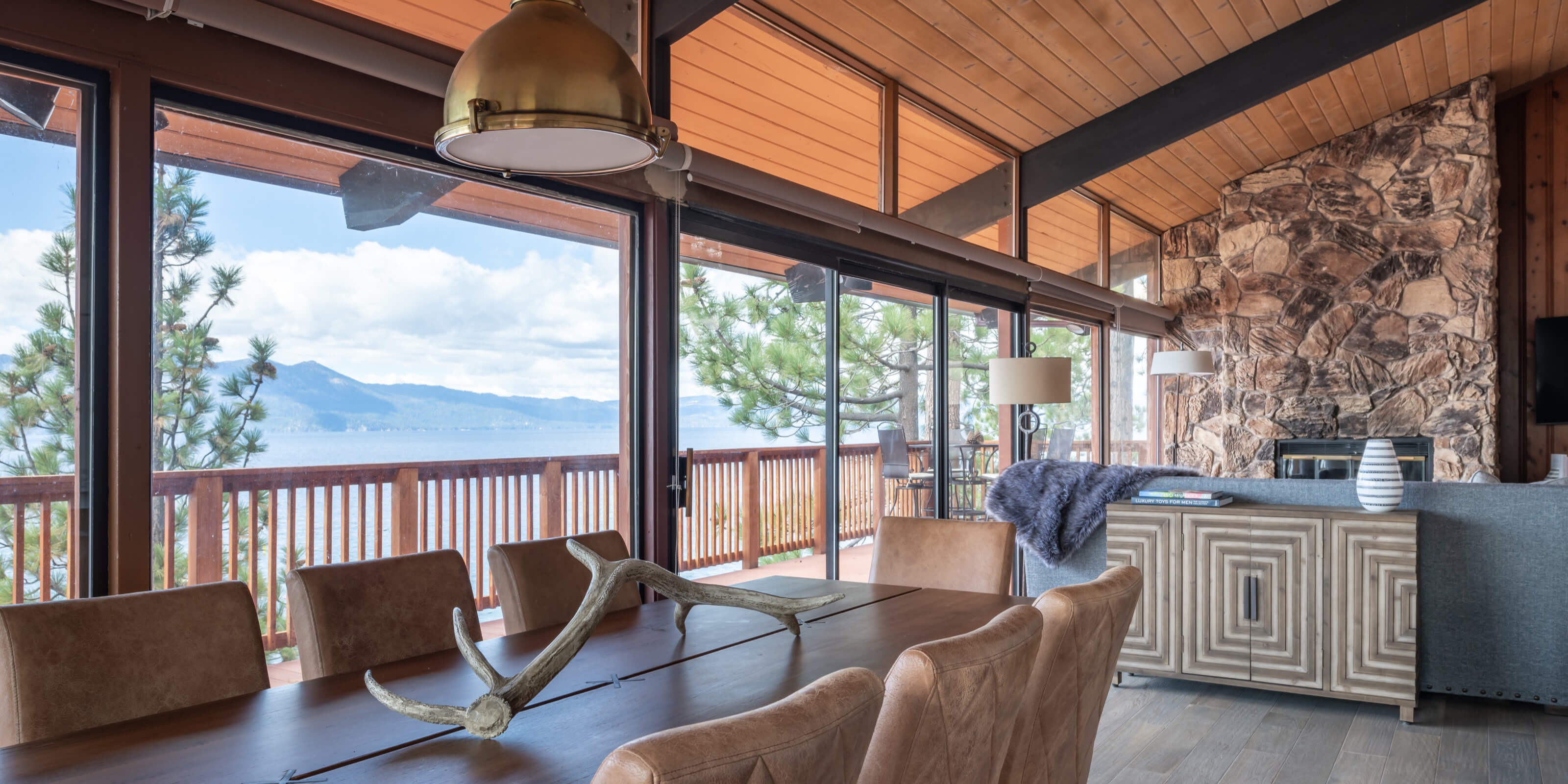 Rustic Lake Tahoe remodel