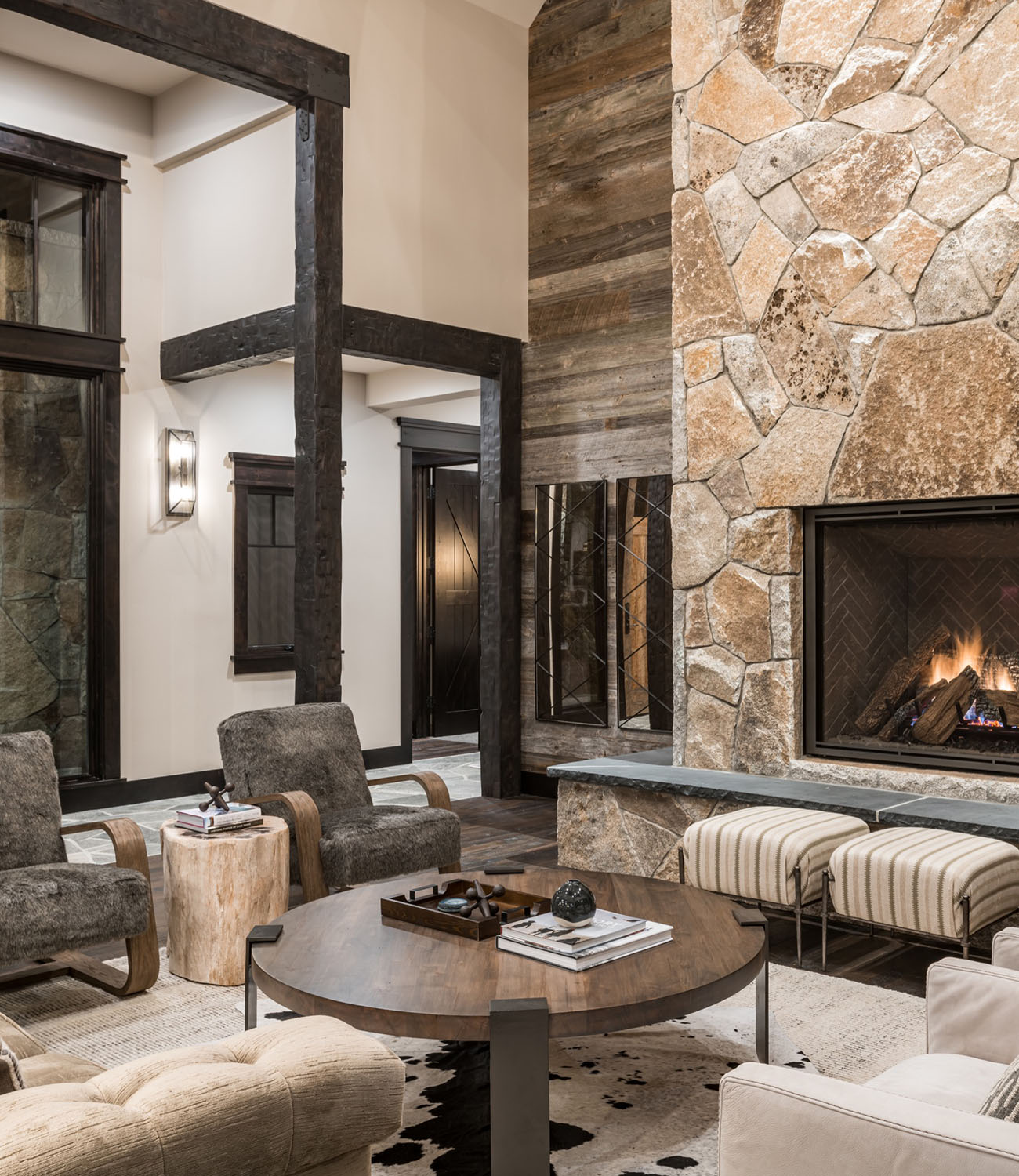 Rustic interior in Truckee, CA