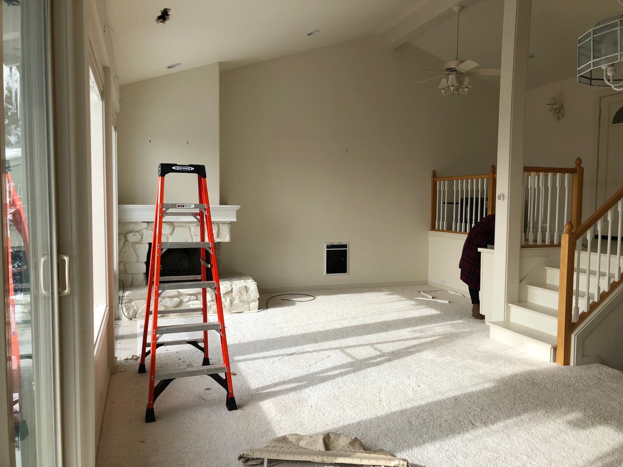 Great room before remodel