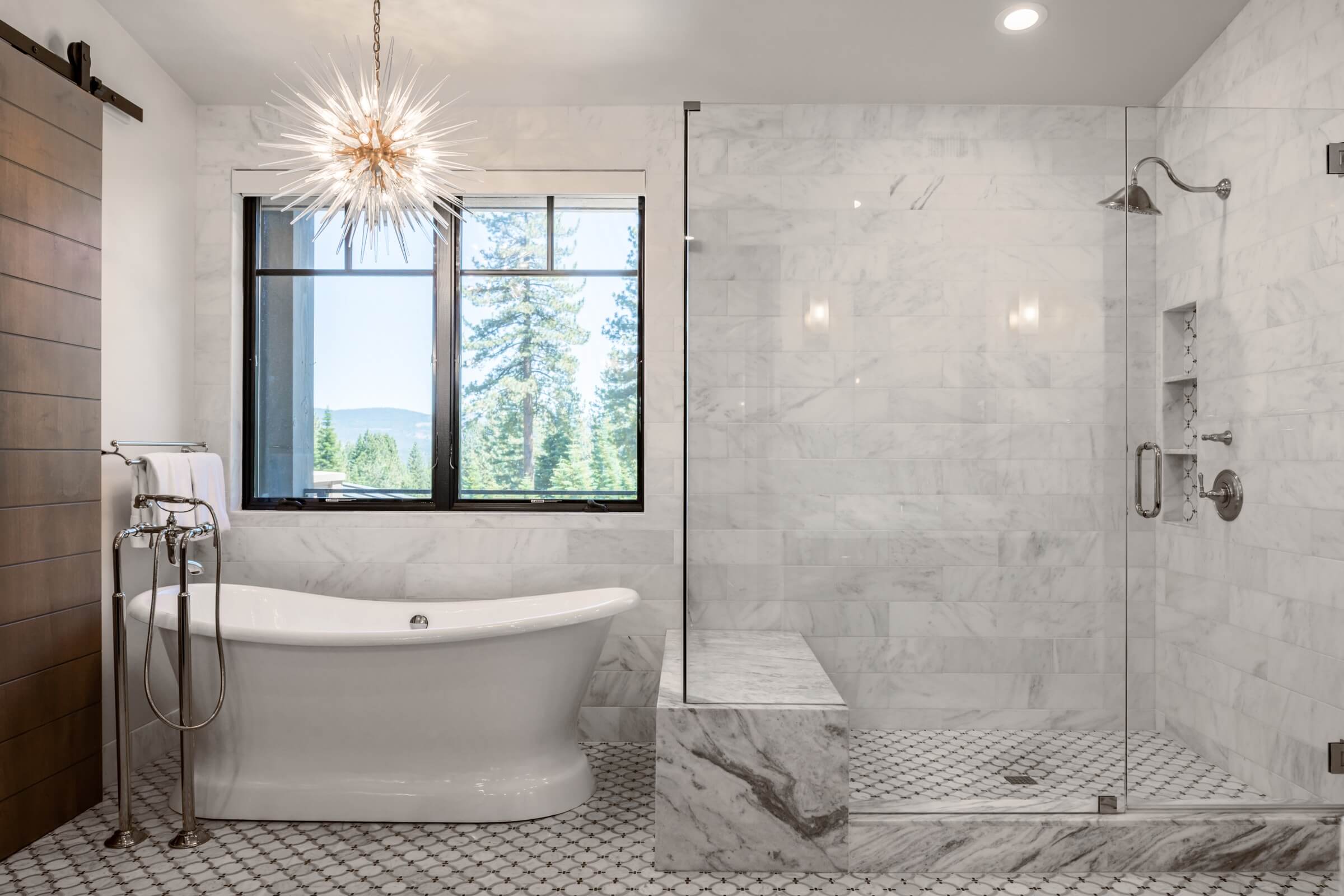 Transitional bathroom design from FiveWest