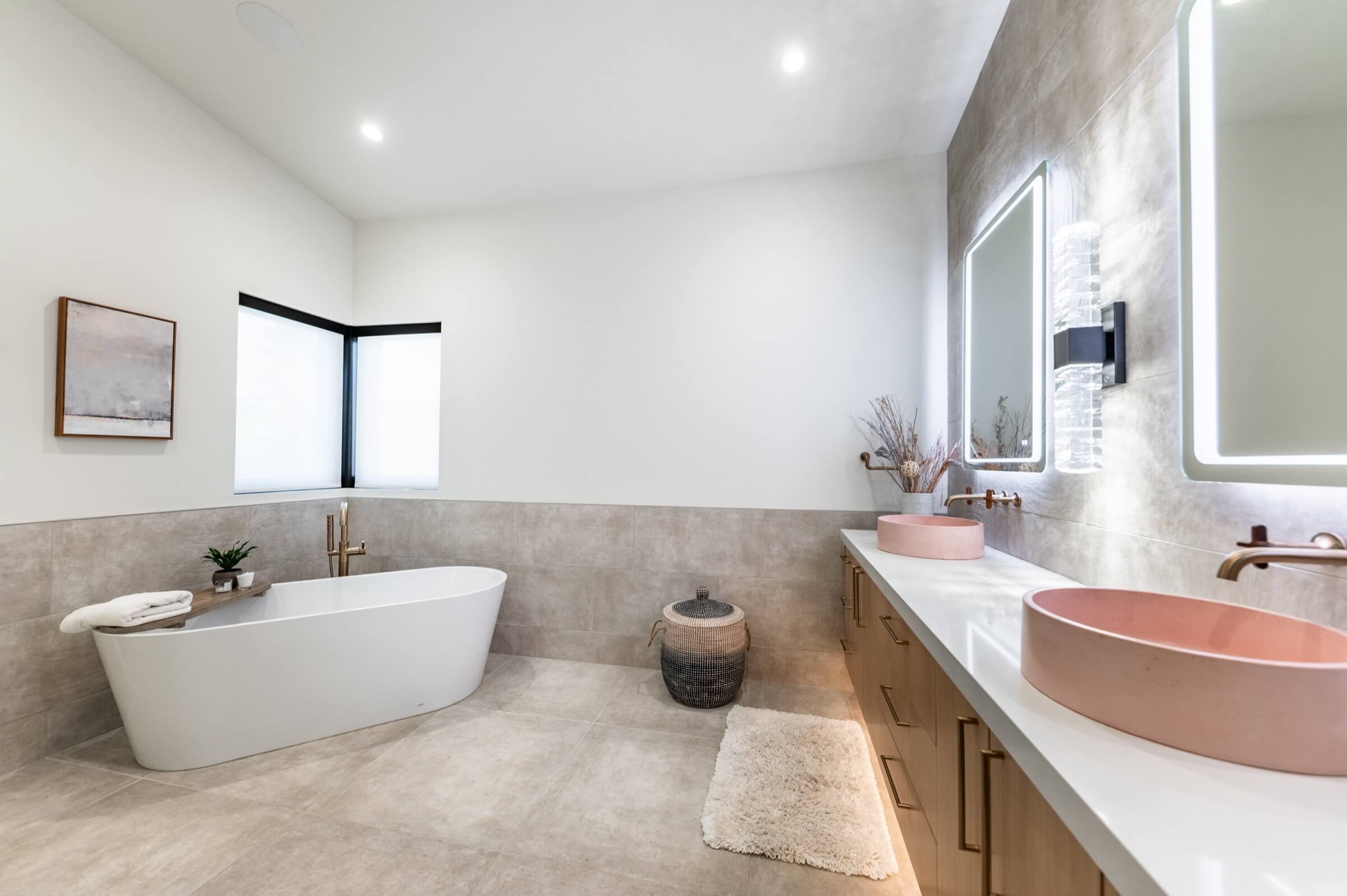 Contemporary bathroom design in Truckee, CA residence