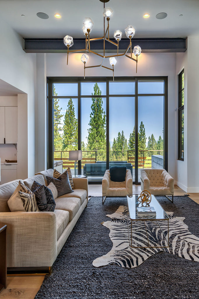 Martis Camp residence living room design from FiveWest