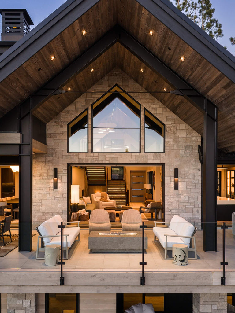 Mountain modern interior design for a Lake Tahoe home