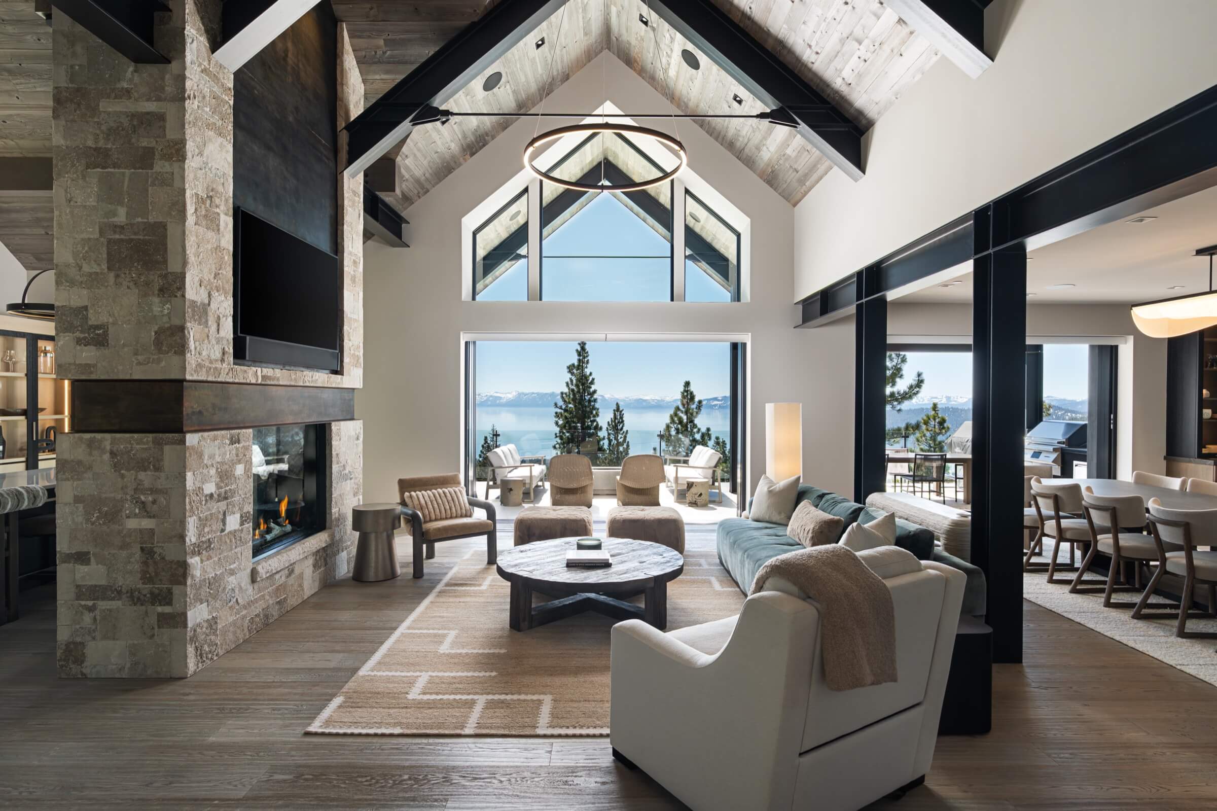 New construction interior design for a Lake Tahoe home
